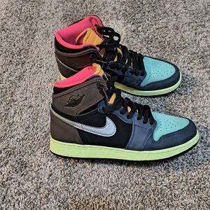 Air Jordan 1 High "Tokyo Bio Hack" Size 7Y (GS) No Insoles